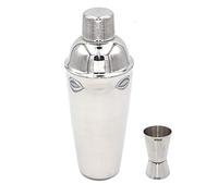 Kit Barman Set Cocktail Professionnel Double Doseur Acier Inoxydable 20x40ml et Shaker Cocktails Inox 3 Pièces 70cl Passoire Intégrée Accessoires Mixologie