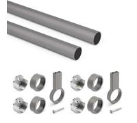 Kit barre de penderie EMUCA 7070652 28 mm