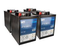 Kit batterie de rechange 4x 6V (24V) 180Ah pour Cleanfix machine de nettoyage KS 1100B KS 1100 B HD Gel Akku