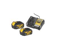 Pack 2 batteries DEWALT XR 18V 4Ah Li-Ion + chargeur - DCB1104M2-QW