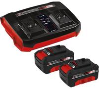 Kit batteries + chargeur Power X-Change – 2 × 18 V / 4,0 Ah – Chargeur rapide double – TWIN-PACK 36 V