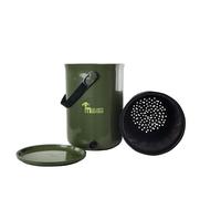 KIT BOKA-Compost 9,6 L - 2 Seaux à Compost Bokashi aux Em® - Vert Olive