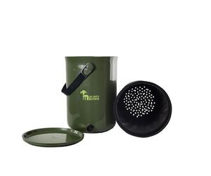 KIT BOKA-Compost 9,6 L - 2 Seaux à Compost Bokashi aux Em® - Vert Olive