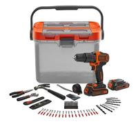BLACK+DECKER Perceuse-visseuse à percussion sans fil BCKSB04, 18 volts, Perceuse à percussion