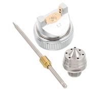 Kit Buse Aiguille Capuchon pour Pistolet Hvlp 1,7mm | Alliage Résistant à L’Usure, Remplacement Pratique, pour Retouches de Carrosserie, Garages, Camions et Mécaniciens