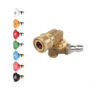 Kit Buse Lavage Haute Pression 7 1/4" Kit Buse Lavage Haute Pression | 7 buses interchangeables, motifs de jet variables, nettoyage pour efficace toutes surfaces, laiton durable