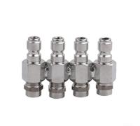 Kit Buses Nettoyeur Haute Pression 4 Voies 1/4 Pouces | 4 angles de spray, connexion rapide 1/4 pouce, pour idéal changement rapide, compatible 2-3 GPM