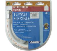 Kit butane flexible 1,5 m + détendeur - Addax