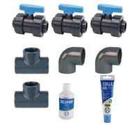 Kit by-pass pour raccordement pompe à chaleur - Poolex