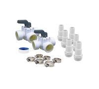 Ubbink Kit By-Pass Universel Standard pour pompes à chaleur, réchauffeur et électrolyseur – Blanc G