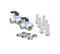 Ubbink Kit By-Pass Universel Standard pour pompes à chaleur, réchauffeur et électrolyseur – Blanc G