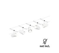 Kit Cable Cup 5 Spots Gu5,3 60va 10m Paulmann Blanc & Chrome