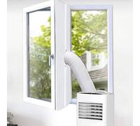 Kit Calfeutrage Climatiseur, 400 CM Tissu de Calfeutrage pour Fenêtres pour Climatiseur Mobile, Joint de Fenêtre Universel pour Climatiseur Mobile et Sèche-Linge, Installation Facile