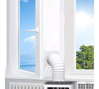 Kit Calfeutrage Climatiseur 400CM - Calfeutrage Fenêtre pour Climatiseur Mobile, Compatible avec Climatiseur Portable, Sèche-linge, Installation Facile (Amélioré sans zip)