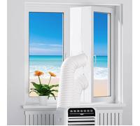 Kit Calfeutrage Climatiseur 400cm, Kit Fenetre Climatiseur Mobile pour Tuyau d'Évacuation, Fenêtres à Battants, Convient pour