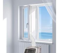 Kit Calfeutrage Climatiseur | Calfeutrage Fenetre Climatiseur Mobile | Kit de Joint d'aération de Fenêtre Universel | Isolant Etancheité Climatisation Mobiles Fenêtre Installation Facile (300CM)