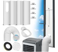 Kit Calfeutrage Climatiseur Fenêtre 4 Pièces Kit Mobile Verrouillable 43-150cm Universel Calfeutrage Ø13cm, 4 Platten 43-150cm
