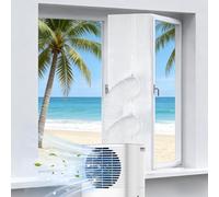 Kit Calfeutrage Climatiseur Mobile 300cm, Joint Fenêtre pour Climatiseur Mobile, Kit Fenêtre Clim pour Évacuation Climatiseurs Mobile, Fenêtres Battante, Oscillo-Battante, pour 1 Ou 2 Tuyaux