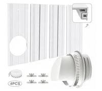 Kit Calfeutrage Climatiseur Mobile 4 Pièces - Joint Fenêtre Réglable avec Adaptateur Ø15cm - Pour Coulissant