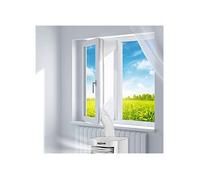 Kit calfeutrage climatiseur mobile 400cm blanc, étanche tuyau évacuation fermeture éclair installation facile ENEVAOCT