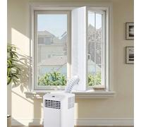 Kit Calfeutrage Climatiseur Porte Fenetre, Joint De Fenetre, Kit Climatisation Fenêtre Fonctionne Avec Toutes Les Unités De Climatisation Mobiles Et Sèche-Linge, Installation Facile (4M)