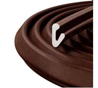 Kit Calfeutrage Climatiseur Porte Fenetre Kit Clim Porte Fenetre V Joint | Clim Fenetre Calfeutrage Flexible, étanche du Bruit Adapté aux Cadres de Porte en Bois Bandes Coupe Vent(6 m, Marron Foncé)