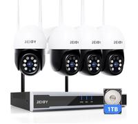 Kit Caméra de Surveillance REIGY 5MP WiFi Extérieur 16CH NVR avec 1TB Disque Dur