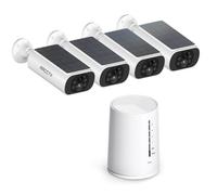 Kit Caméra de Surveillance Sans Fil ARCCTV 4MP, Vidéosurveillance+4 caméras batteries solaires+1 station 4CH avec 64GB carte sd
