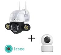 Kit caméra intérieure et extérieure, NEW 496, iCsee, FULL HD, étanche 360°, R7, 4 MP, Ultra HD