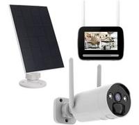 KYF Kit écran et caméra solaire 7" enregistreur 4MP Ultra HD Caméra rechargeable Panneau solaire