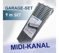 Kit Caniveau de Drainage 9m MIDI KIT pour Jardin Terrasse et Allée