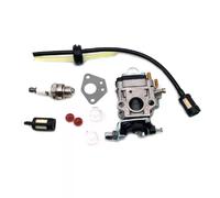 Kit carburateur 15 mm pour débroussailleuse 43 cc, 49 cc, 52 cc avec joint, tuyau, bougie d'allumage, filtre à essence, pièces de rechange~0005