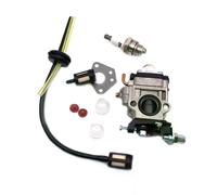 Kit carburateur 15 mm pour débroussailleuse 43 cc, 49 cc, 52 cc avec joint, tuyau, bougie d'allumage, filtre à essence, accessoires et pièces~0060
