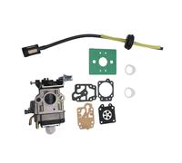 Kit carburateur 15 mm pour débroussailleuse 43 cc, 49 cc, 52 cc avec joint, tuyau, bougie d'allumage, filtre à essence, pièces de rechange~0003