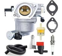 Kit Carburateur 593197 Compatible Briggs Stratton 40N777 40N877, John Deere 100 Series X166 X166R, Pièce Rechange
