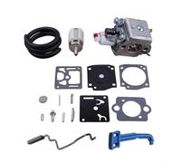 Kit Carburateur Haute Performance pour Tronçonneuse Modèles 340 345 346 350 353 pour Zama C3-EL18B Remplace 503283208 503889201 Construction Métallique