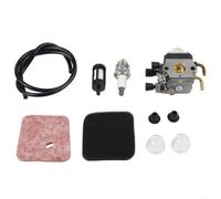 Kit Carburateur pour Débroussailleuse HS45 FC55 FS310 | Compatible HS45, FC55, FS310, inclut carburateur, air, bougie, tuyau, ampoules