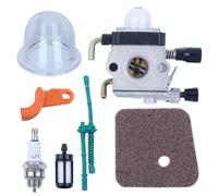 Kit carburateur pour débroussailleuse STIHL FS55 FS55R FS38 FS45 FS46 KM55 ADEFOL Carburateur avec joint filtre à carburant filtre à air conduite de carburant bougie