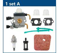 Kit carburateur pour débroussailleuse Stihl FS55 FS55R FS55RC KM55 HL45KM55R FS38 avec joint de filtre à air~0044