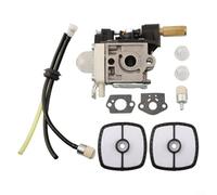 Kit Carburateur pour echo SRM-266 avec Joints et Membranes Kit | Compatible pour echo SRM-266, 266S, 266T, inclut joints, membranes, bulbe, tuyaux, à carburant