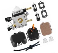 Kit Carburateur pour Souffleur BG55 BG85 SH55 SH85C C1Q-S68G | Metal Construction, Includes Air Filter Cover & Housing, Fits BG-55/SH55C/SH85 Series, Restores Engine Power, 1 Set