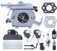 Kit Carburateur pour STIHL 021, 023, 025, MS 210, MS 230, MS 250 Tronçonneuse, ADEFOL Pièces de Rechange Accessoire de Carburateur comprend Joint Bougie Bouchon d'essence 13 en 1