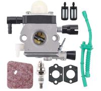 Kit Carburateur pour Stihl FS38 FS45 FS46 FS55 HS45 HK45 KM55 FC55 Débroussailleuse, ADEFOL Carburateur avec Joints + Bougie + Fil