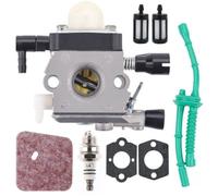 Kit Carburateur pour Stihl FS38 FS45 FS46 FS55 HS45 HK45 KM55 FC55 Débroussailleuse, ADEFOL Carburateur avec Joints + Bougie + Fil