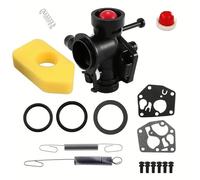 Kit carburateur pour tondeuse à gazon Briggs & Stratton 499809 498809A 494406 et filtre à air 698369 Ressort de régulateur 691859 692211 Membrane 795083 495770
