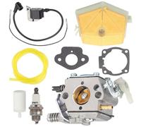 Kit carburateur pour tronçonneuse Husqvarna 50 51 55 61 257 261 262 Walbro WT-170, bougie d'allumage, filtre à carburant, carburateur neuf~0553