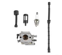 Kit carburateur pour tronçonneuse modèles 038 MS380 MS381 038AV Super avec composants complets d'assemblage de conduite de carburant et d'huile
