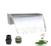 Kit Cascade en Acier Inoxydable pour bassins à carpes koï, Piscine, Fontaine, déversoir pour piscines Hors Sol, décoration extérieure de terrasse.