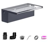 Kit cascade pour aquarium, en acrylique, 30 cm, avec accessoires, sortie d'eau de 15 cm