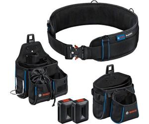 Kit Ceinture Porte-Outils Bosch Professional, Ceinture 108, Sacoches GWT 2 et GWT 4, ProClick Holders, Polyester 1000D